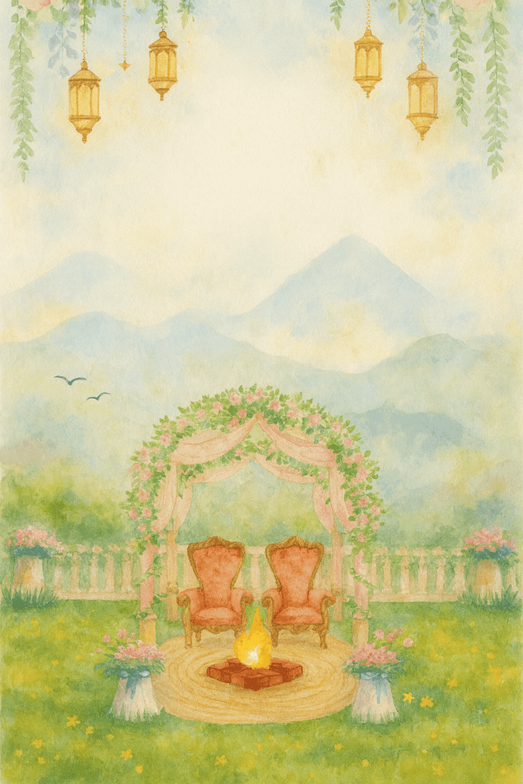 Wedding chairs background